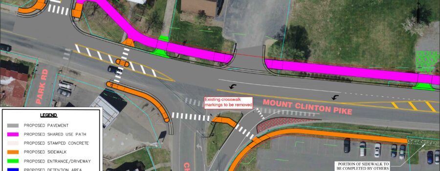 Make comments on Mt. Clinton Pike improvements