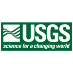 Dark green United States Geological Service logo with tagline 'science for a changing world'.