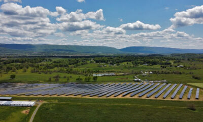 A view of the solar project from a drone (submitted by Mr. Garber)